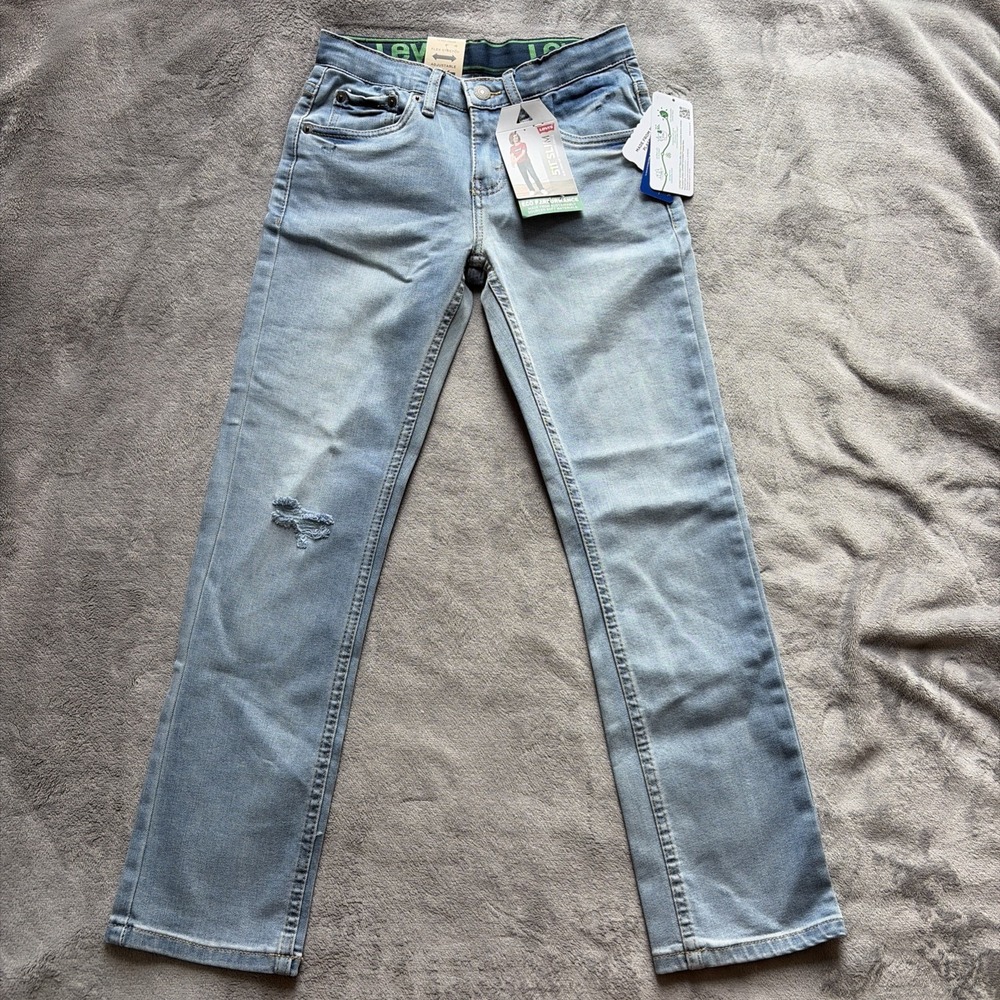 Levis 511 Jeans Youth Boys Size 10 25X26 Light Flex Slim Fit NWT
